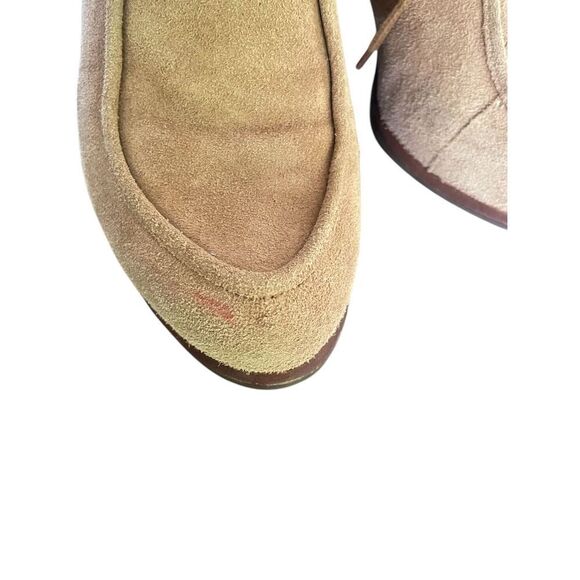 UGG Analise Chestnut Lace Up Ankle Boots Suede Chunky Heel Size 10 - Picture 4 of 13